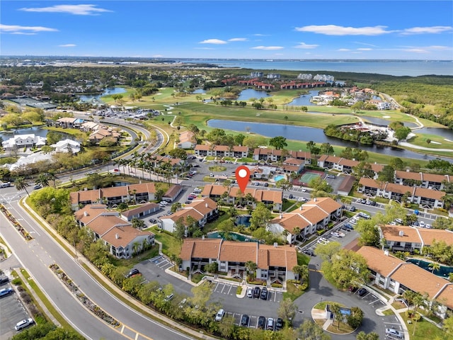 1986 Pelican Landing Blvd Unit 1514, Clearwater, FL 33762 - aerial view with a residential view, a water view, and view of golf course