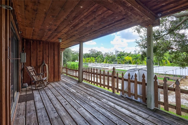 6501 62nd St N, Pinellas Park, FL 33781 - view of wooden terrace