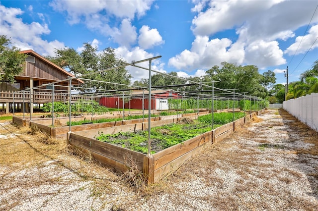 6501 62nd St N, Pinellas Park, FL 33781 - view of yard with a garden and fence