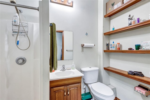 6501 62nd St N, Pinellas Park, FL 33781 - full bathroom featuring toilet, a shower, and vanity