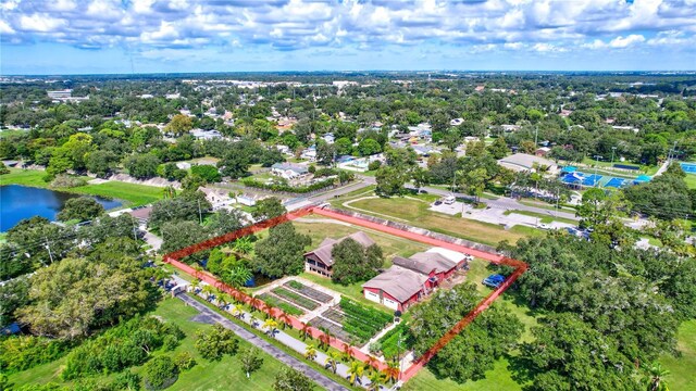 6501 62nd St N, Pinellas Park, FL 33781 - aerial view with a water view