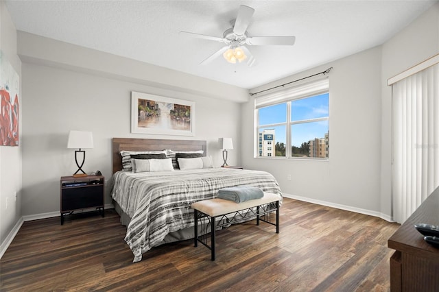 1200 Country Club Dr Unit 3303, Largo, FL 33771 - bedroom with ceiling fan, baseboards, and wood finished floors