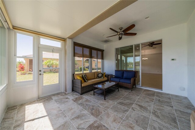 2234 Nottingham Greens Dr Unit 2234, Sun City Center, FL 33573 - sunroom / solarium with visible vents