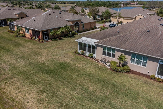2234 Nottingham Greens Dr Unit 2234, Sun City Center, FL 33573 - birds eye view of property with a residential view and a water view