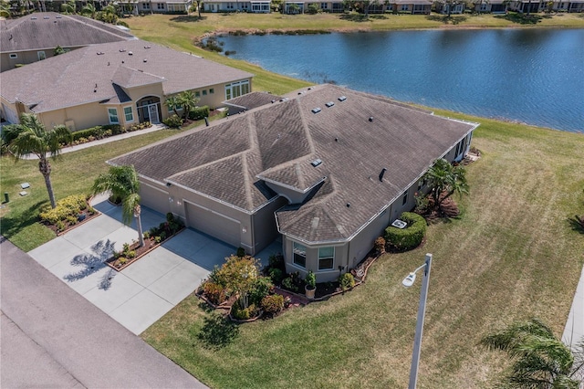 2234 Nottingham Greens Dr Unit 2234, Sun City Center, FL 33573 - birds eye view of property with a water view and a residential view
