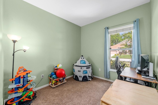 5123 Whispering Leaf Trl, Valrico, FL 33596 - rec room featuring carpet flooring and baseboards
