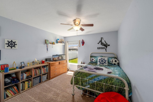 5123 Whispering Leaf Trl, Valrico, FL 33596 - carpeted bedroom with ceiling fan