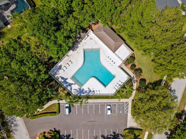 5123 Whispering Leaf Trl, Valrico, FL 33596 - aerial view of a pool