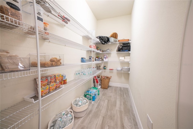 view of storage area