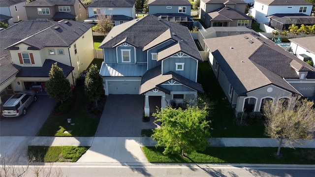 bird's eye view featuring a residential view