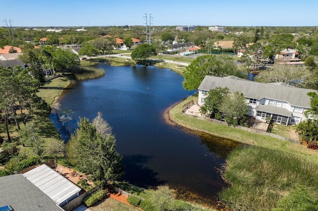 2991 Covewood Pl, Clearwater, FL 33761 - aerial view of residential area with a nearby body of water