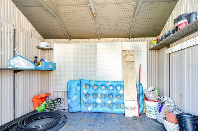 view of storage room