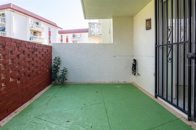 view of patio with fence