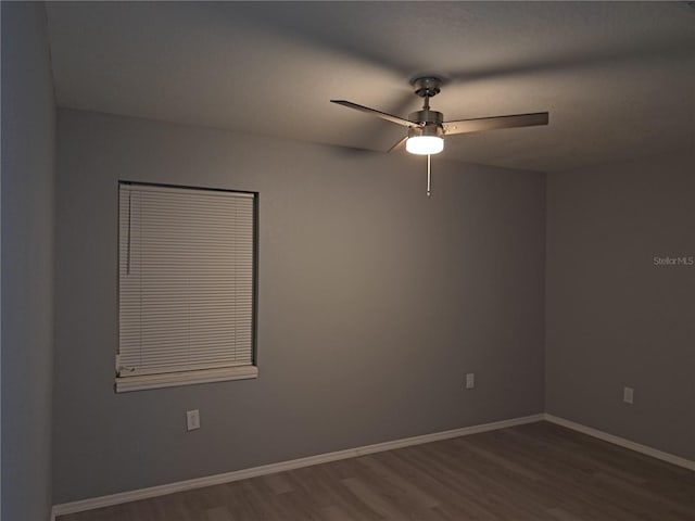 26 Clintwood Ave, Englewood, FL 34223 - unfurnished room with wood finished floors and ceiling fan