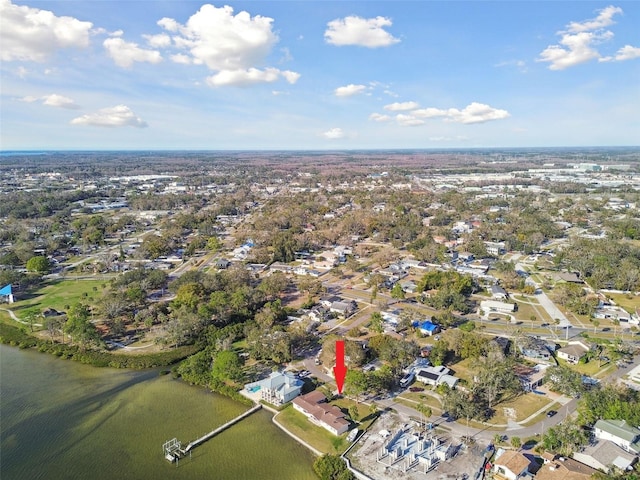 116 Shore Drive Pl, Oldsmar, FL 34677 - birds eye view of property with a residential view and a water view