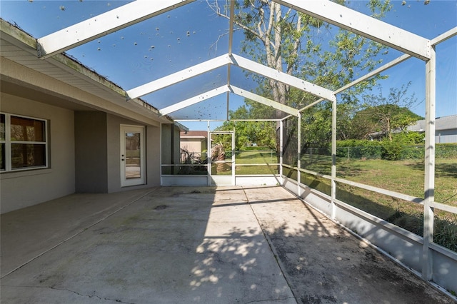 4575 NW 30th Pl, Ocala, FL 34482 - view of patio / terrace with glass enclosure