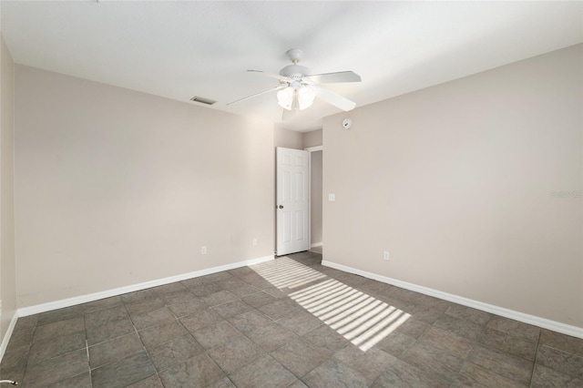 4575 NW 30th Pl, Ocala, FL 34482 - unfurnished room featuring baseboards, ceiling fan, and visible vents