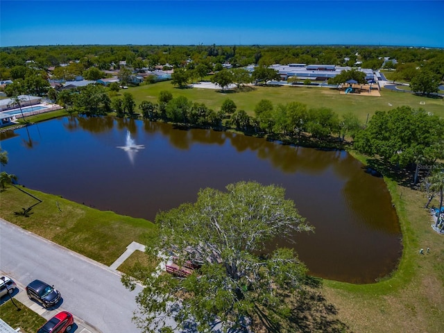 5427 Springwood Blvd Unit 5427, Pinellas Park, FL 33782 - drone / aerial view with a water view