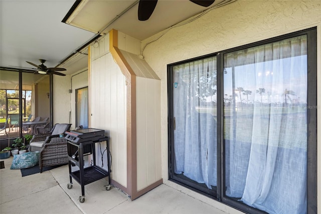 6140 Sun Blvd Unit 7, Saint Petersburg, FL 33715 - view of patio with a ceiling fan