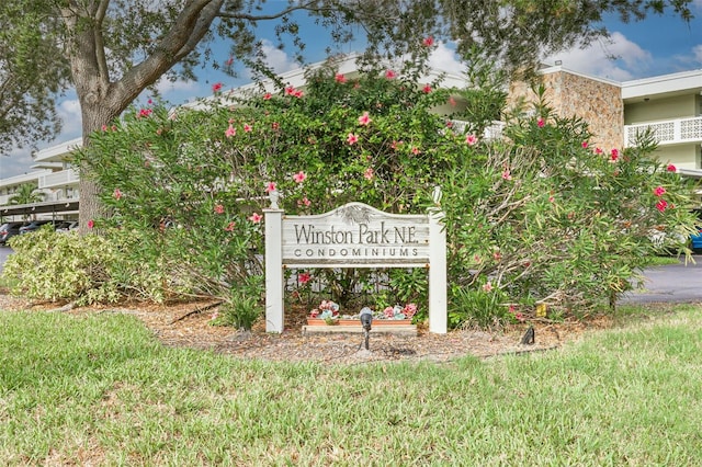 4885 1st St NE Unit 305, Saint Petersburg, FL 33703 - view of community / neighborhood sign