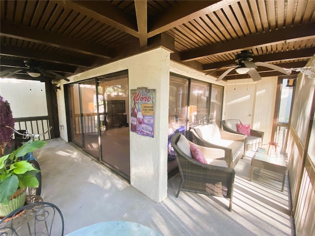 700 Starkey Rd Unit 821, Largo, FL 33771 - view of patio featuring ceiling fan