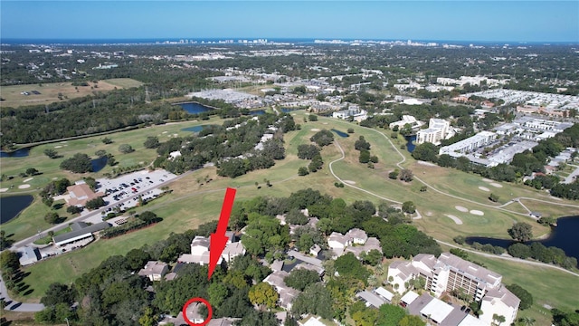 700 Starkey Rd Unit 821, Largo, FL 33771 - aerial view featuring a water view and golf course view