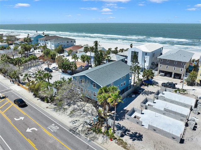 812 Gulf # 3, Indian Rocks Beach, FL 33785 - bird's eye view featuring a water view, a beach view, and a residential view