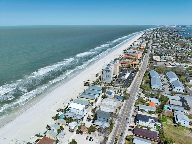 812 Gulf # 3, Indian Rocks Beach, FL 33785 - birds eye view of property featuring a water view and a view of the beach