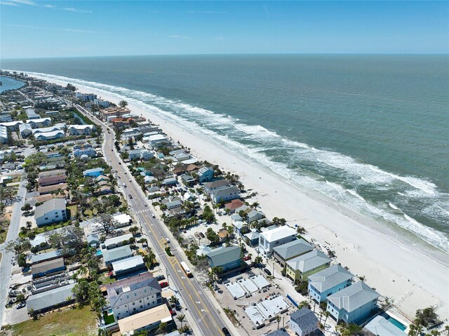 812 Gulf # 3, Indian Rocks Beach, FL 33785 - birds eye view of property featuring a water view and a view of the beach