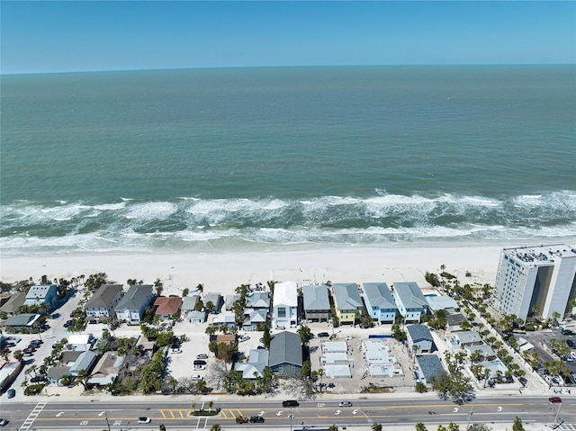 812 Gulf # 3, Indian Rocks Beach, FL 33785 - aerial view with a water view, a beach view, and a residential view