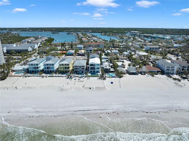 812 Gulf # 3, Indian Rocks Beach, FL 33785 - drone / aerial view with a beach view, a residential view, and a water view