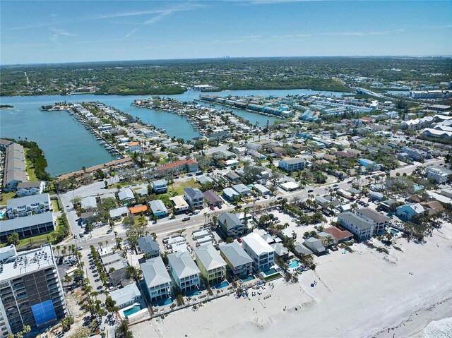 812 Gulf # 3, Indian Rocks Beach, FL 33785 - birds eye view of property featuring a water view