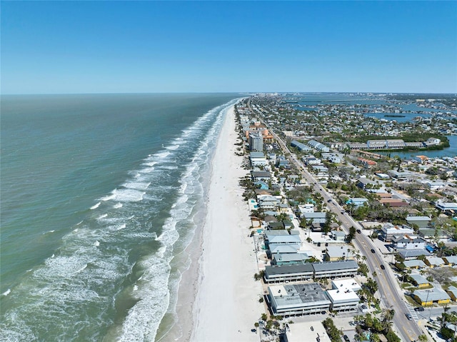 812 Gulf # 3, Indian Rocks Beach, FL 33785 - birds eye view of property with a view of the beach and a water view
