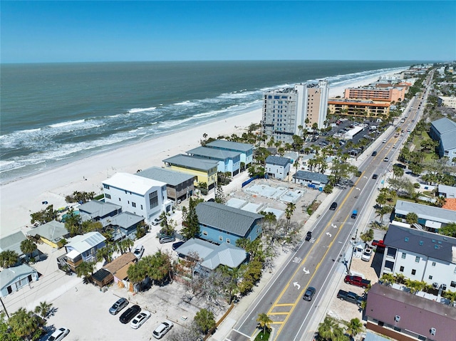 812 Gulf # 3, Indian Rocks Beach, FL 33785 - aerial view with a water view and a view of the beach