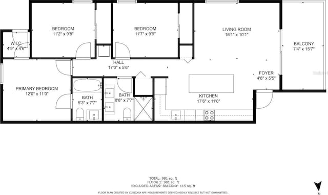 812 Gulf # 3, Indian Rocks Beach, FL 33785 - view of layout