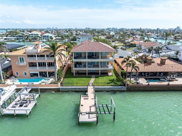700 126th Ave, Treasure Island, FL 33706 - aerial view with a water view