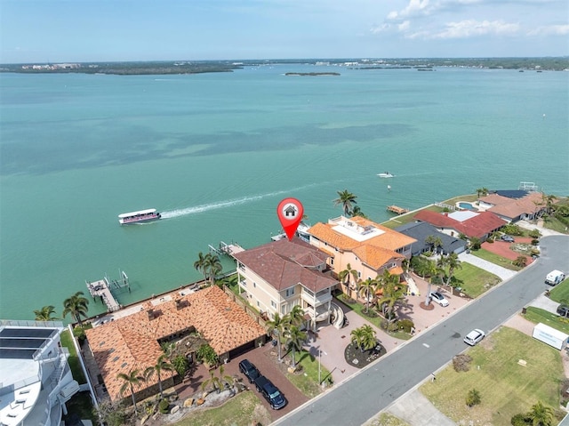 700 126th Ave, Treasure Island, FL 33706 - aerial view with a water view