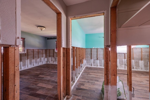 1591 N Dakota Ave NE, Saint Petersburg, FL 33703 - hallway with wood finished floors