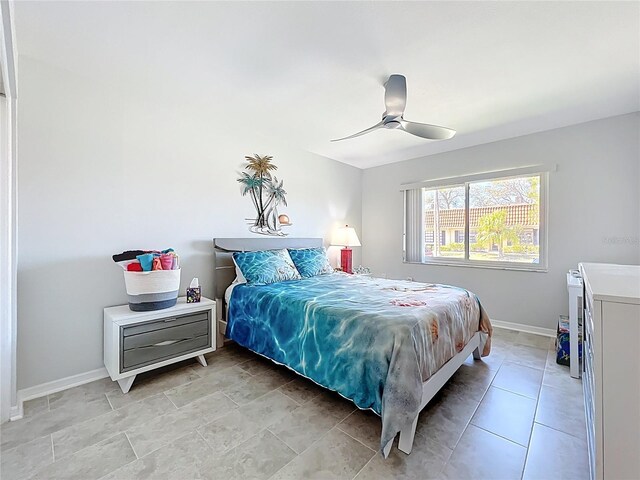 19029 US Highway 19 N Unit 27A, Clearwater, FL 33764 - bedroom featuring baseboards and a ceiling fan
