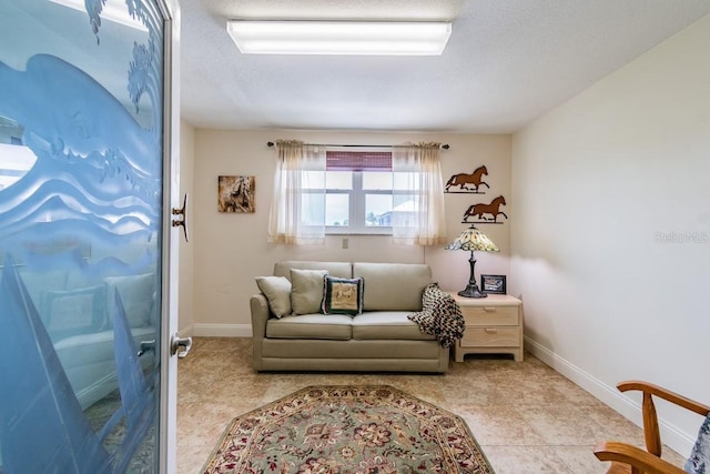 3545 Seaway Dr, New Port Richey, FL 34652 - interior space featuring baseboards and a textured ceiling