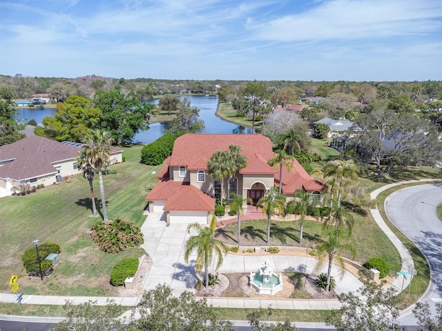 4404 Lake In The Woods Dr, Spring Hill, FL 34607 - aerial view of property and surrounding area featuring a large body of water