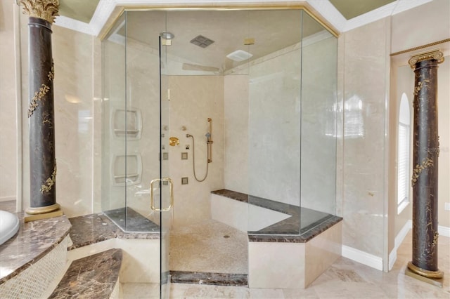 4404 Lake In The Woods Dr, Spring Hill, FL 34607 - full bath with a shower stall and a bath
