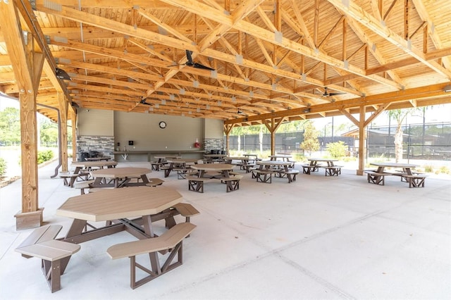7472 Clearmeadow Dr, Spring Hill, FL 34606 - view of patio / terrace with fence