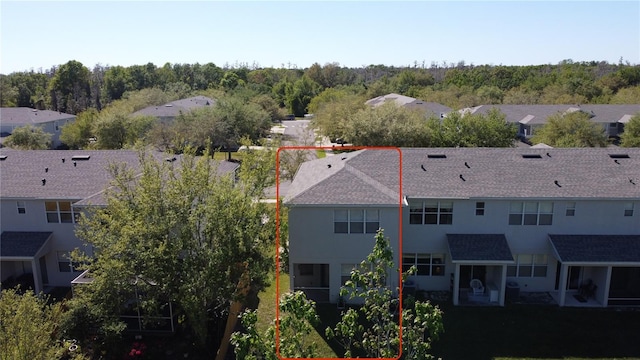 bird's eye view featuring a residential view