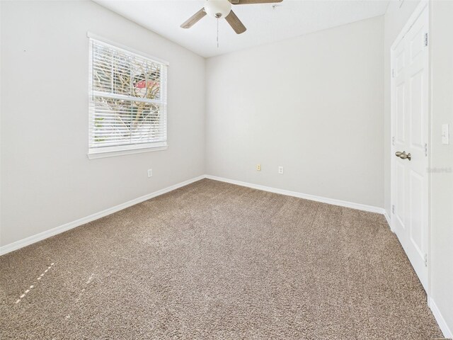1810 E Palm Ave Unit 6104, Tampa, FL 33605 - carpeted empty room with a ceiling fan and baseboards