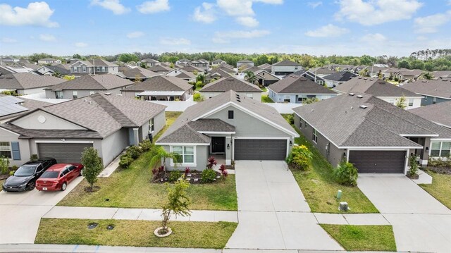 aerial view featuring a residential view