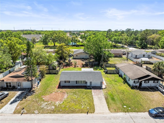 bird's eye view featuring a residential view