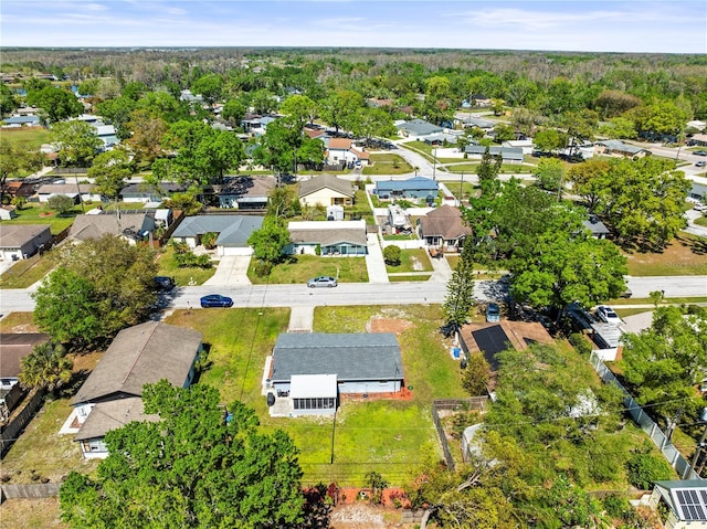 aerial view featuring a residential view