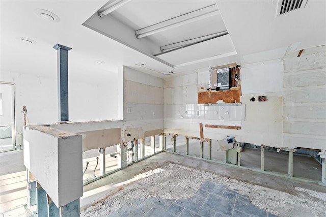 garage featuring visible vents