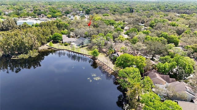 2206 Green Oaks Ln, Tampa, FL 33612 - birds eye view of property with a water view